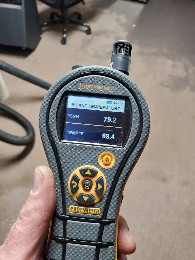 Moisture meter humidity assessment for Mold Remediation & Removal in Longview